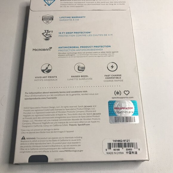 Speck Presidio Perfect-Clear Ombre Hard Shell Case for iPhone 13 mini & 12 mini - Picture 7 of 7